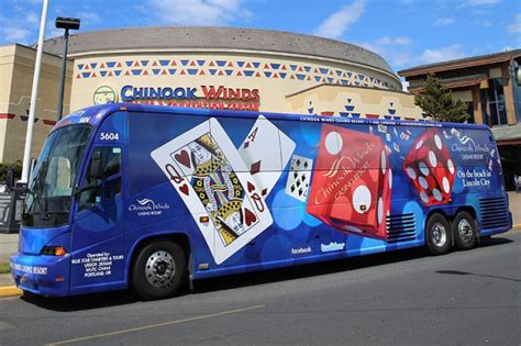 Chinook winds casino bus  The journey time may be longer on weekends and holidays; use the search form on this page to search for a specific travel date